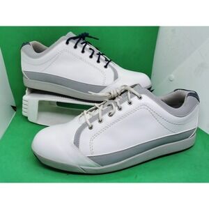 FJ FootJoy  Mens Size 10 M Golf Shoes Contour 54204 White Leather Spikeless